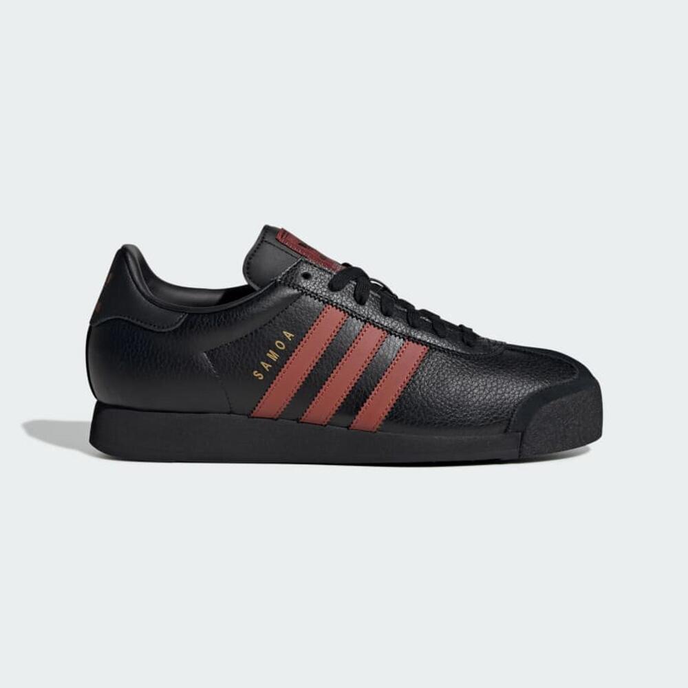 ADIDAS SAMOA SHOES mens leather sneakers black